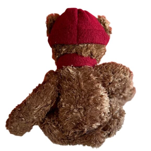 Fossil 15 Inch Plush Teddy Bear Winter Snowflake 1954 Hat and Scarf - Picture 4 of 7